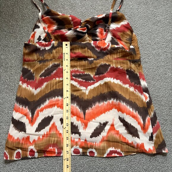 Lane Bryant Women’s Cami Tie Front Multi Color Spaghetti Strap Top | Sz 16 - Picture 13 of 13